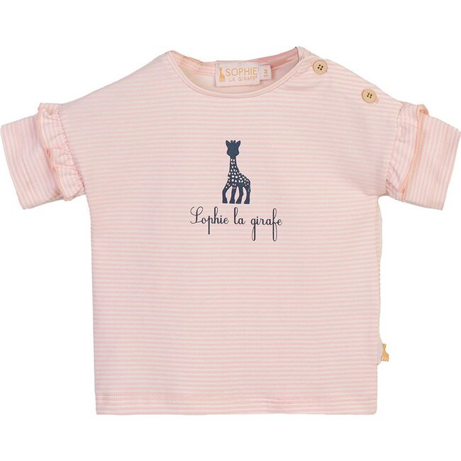 Cotton Giraffe T-shirt, Pink