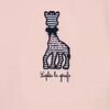 Embroidered Giraffe T-shirt, Pink - Tees - 4