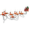 10-Light Santa Sleigh & Reindeer Light Set - Lights - 1 - thumbnail