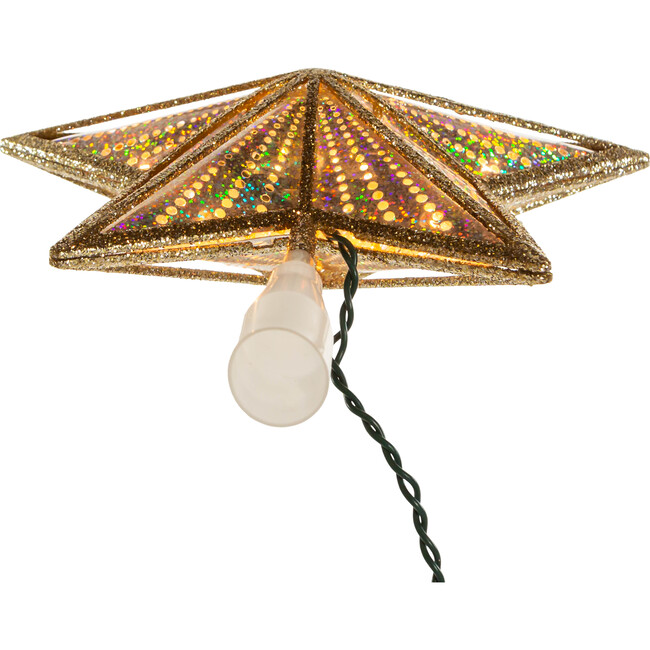 Iridescent Star Tree Topper, Gold - Toppers - 6