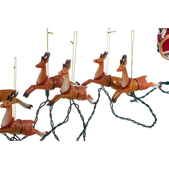 10-Light Santa Sleigh & Reindeer Light Set - Lights - 4