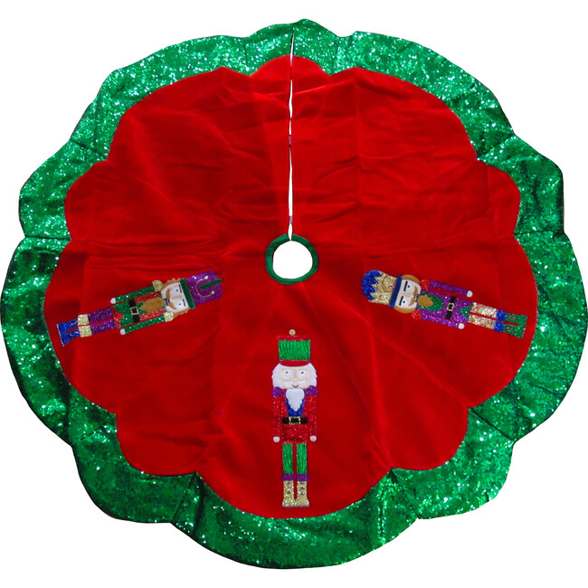 Velvet Nutcracker Tree skirt - Tree Skirts - 1