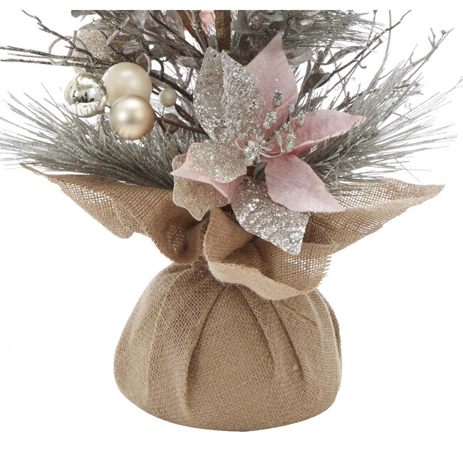 Poinsettia Decoration Tree, Pink/Gold - Accents - 3