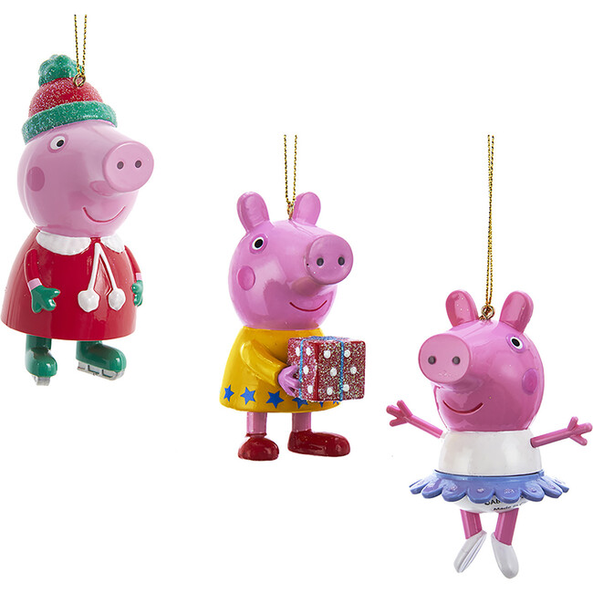 3-Piece Peppa Pig Blow Mold Ornament Set - Ornaments - 1