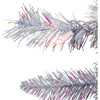 Pre-Lit Crystal Garland, White - Garlands - 2