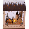 Wooden Light-Up Village Table Accent Lantern - Accents - 1 - thumbnail