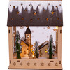 Wooden Light-Up Village Table Accent Lantern - Accents - 4