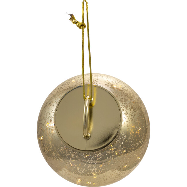 LED Ball Ornament, Gold - Ornaments - 4