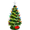 LED Ceramic Christmas Tree Table Accent Piece, Pink - Tabletop Decor - 4