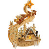 Light-Up Wooden Christmas Village Santa Sleigh Table Accent Piece - Accents - 7