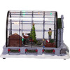 Musical LED Green House Santa Table Accent Piece - Accents - 3
