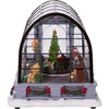 Musical LED Green House Santa Table Accent Piece - Accents - 5