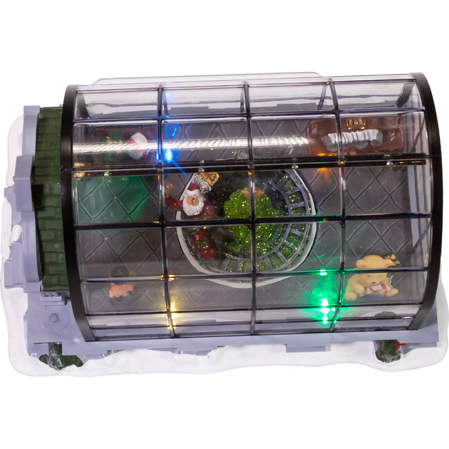 Musical LED Green House Santa Table Accent Piece - Accents - 6