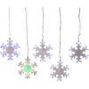 155-Light Color Changing LED Icicle Set, Snowflake - Lights - 1 - thumbnail