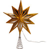 25-Light 10-Point Star Tree Topper, Gold - Toppers - 4