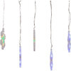 155-Light Color Changing LED Icicle Set, Snowflake - Lights - 5
