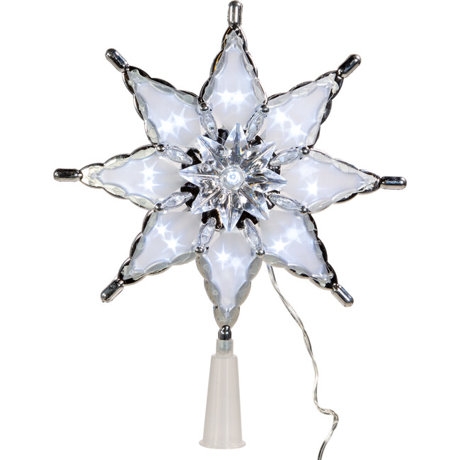 8-Point Star Tree Topper LED Lights, Cool White - Kurt Adler ...