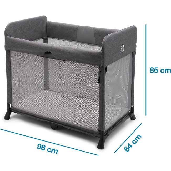 Bugaboo Stardust, Grey Melange - Travel Cribs - 7