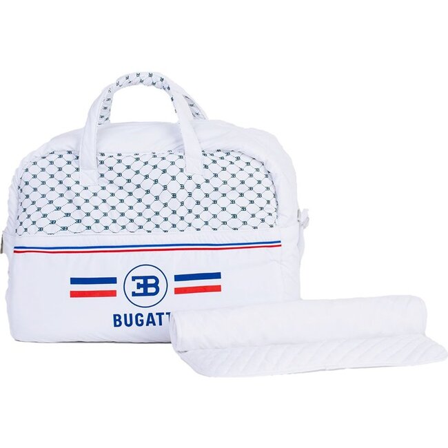 Logo Changing Bag, White