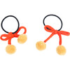 Saloni Hair Ties, Orange - Hair Accessories - 1 - thumbnail