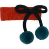 Estella Hair Clip, Orange and Teal - Hair Accessories - 1 - thumbnail