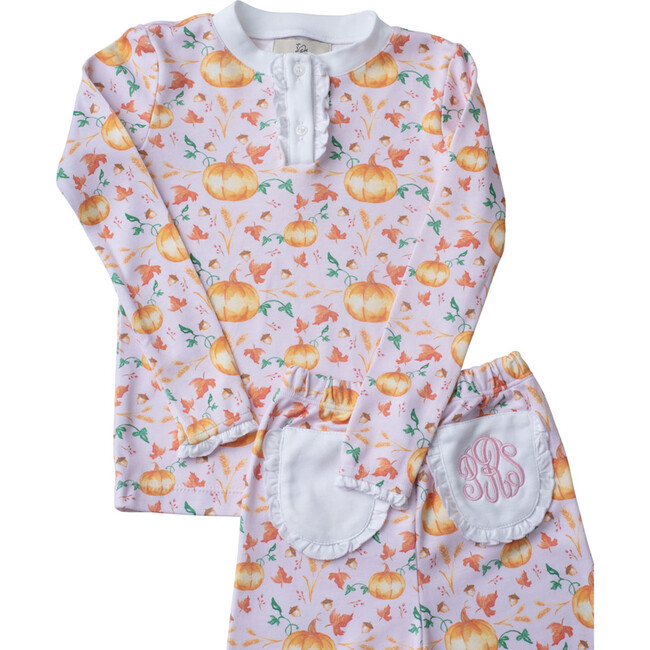 Pumpkin Patch Pima Cotton Pajama Set, Pink