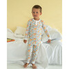 Pumpkin Patch Pima Cotton Pajama Set, Blue - Pajamas - 2