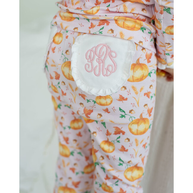 Pumpkin Patch Pima Cotton Pajama Set, Pink - Pajamas - 3