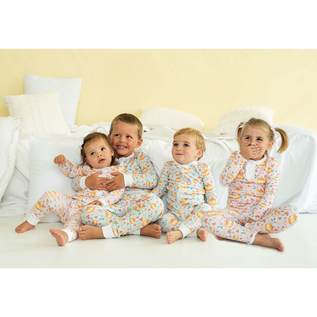 Pumpkin Patch Pima Cotton Pajama Set, Pink - Pajamas - 4
