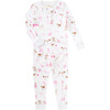 Pink Pawprints Pajama Set, Pink - Pajamas - 1 - thumbnail