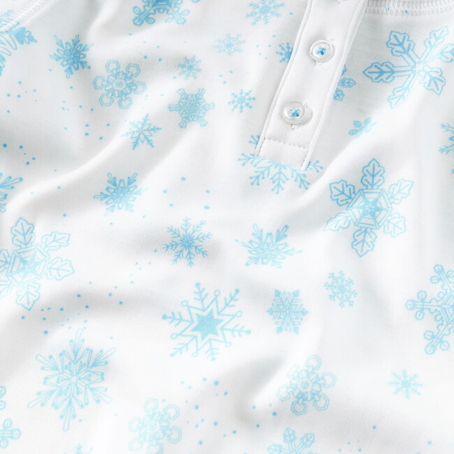 Blue Flurries Pajama Set, Blue - Pajamas - 2