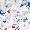 A Swiss Village Pajama Set, Blue - Pajamas - 2