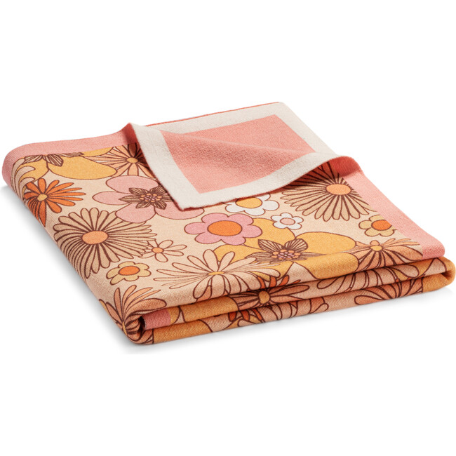 Little Dreamer Organic Baby Blanket, Flower Child - Blankets - 1