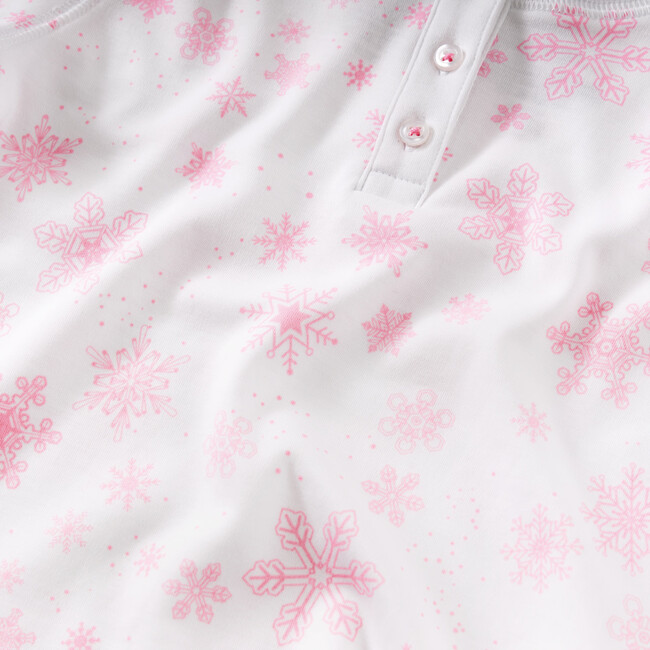 Pink Flurries Pajama Set, Pink