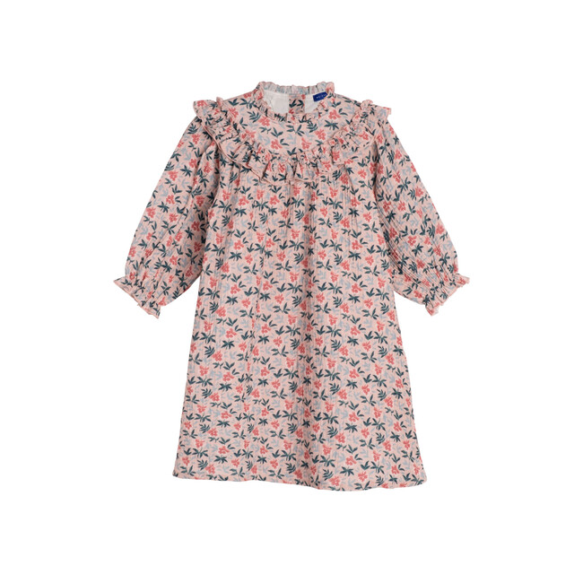 Cleo Dress, Pink Pansies - Dresses - 1