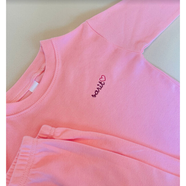 Little Kid Pajama Set, Pink - Pajamas - 2