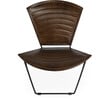 Felix Iron & Leather Accent Chair, Medium Brown - Accent Seating - 3