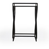 Demi Modern Mirrored Nesting Tables, Black - Accent Tables - 3