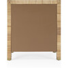 Corfu 3 Drawer Natural Raffia Chest, Natural/White - Dressers - 7