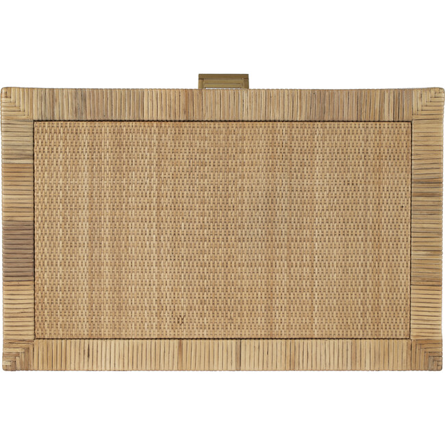 Corfu 3 Drawer Natural Raffia Chest, Natural/White - Dressers - 8