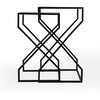 Demi Modern Mirrored Nesting Tables, Black - Accent Tables - 4