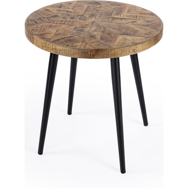 Glarious Round Side Table, Brown