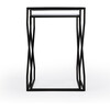 Demi Modern Mirrored Nesting Tables, Black - Accent Tables - 5