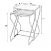Demi Modern Mirrored Nesting Tables, Black - Accent Tables - 7