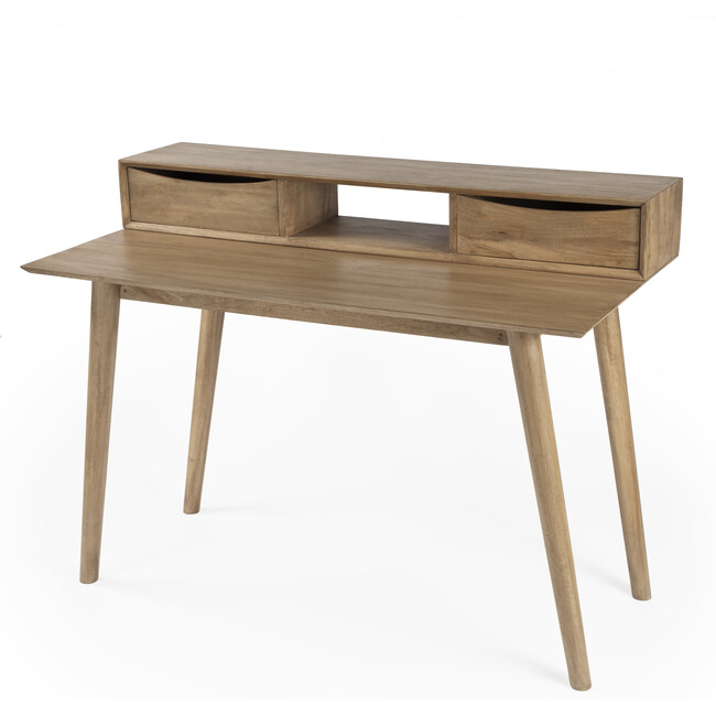Serafimida Writing Desk, Natural Wood