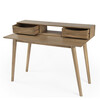 Serafimida Writing Desk, Natural Wood - Desks - 2