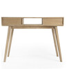 Serafimida Writing Desk, Natural Wood - Desks - 7
