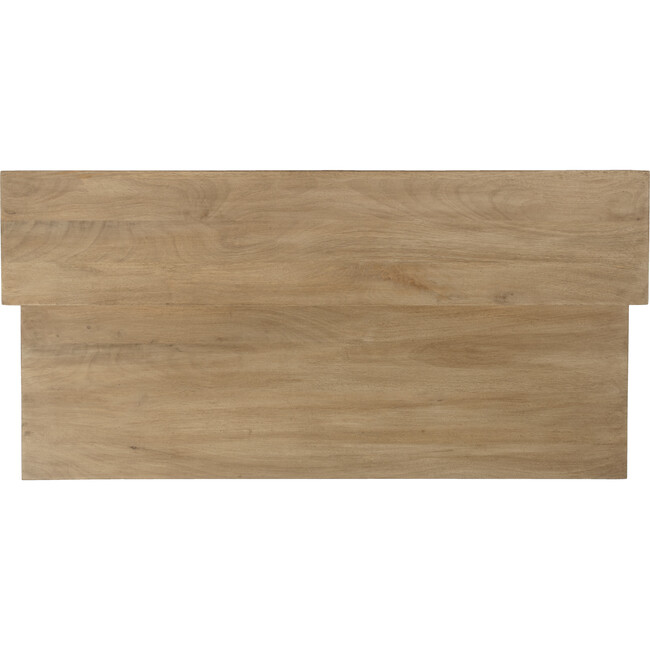 Serafimida Writing Desk, Natural Wood - Desks - 8