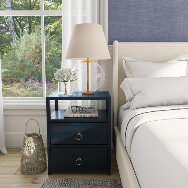 Lark Nightstand, Navy - Nightstands - 2