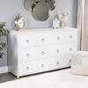 Lark 6 Drawer Dresser, White - Dressers - 2